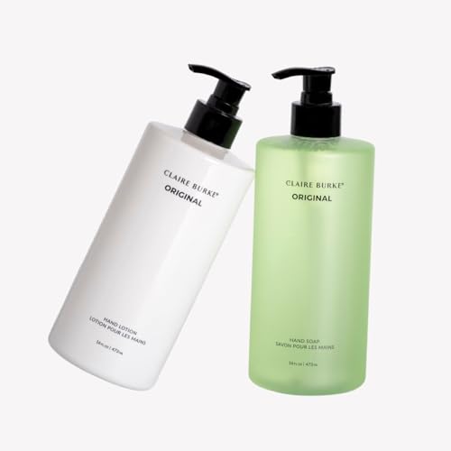 Claire Burke Original Soap and Hand Lotion Set, 16 oz, Pack of 2