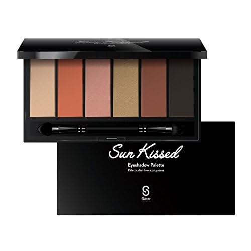 Sistar Eye Shadow Palette Six Colors With Brush Sun Kissed Pink Blossom Blendable Eye Makeup