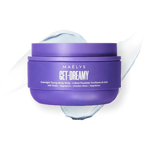 MA?LYS GET-DREAMY Overnight Toning Whip - Cellulite Cream & Skin Tightening Support with Milk Thistle + Uva-Ursi - Moisturizing Body Cream in a Whipped Texture (6.8 Fl Oz)