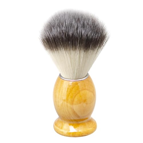 Safety Razor and Brush Stand Holder with Synthetic Hair Shaving Brush with Solid Wood Handle Prolong The Life of Your Shaving Brush
