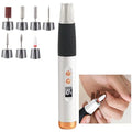 Cordless Nail Drill, Nail Drill Professional,15 Adjustable Speeds & 2 Direction Electric Nail File Kits, Portable Electric Nail Grinder Tools for Home Salon Manicure Pedicure Beginners(White).