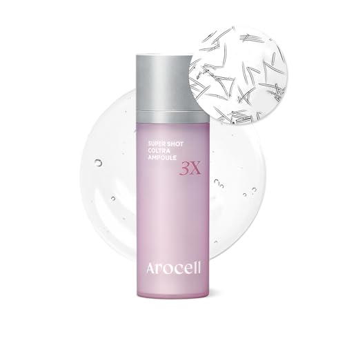 AROCELL Super Shot Coltra Ampoule 3X 30ml/1.01 Fl Oz ? Korean Collagen Ampoule for Hydrating, Moisturizing, Elasticity Boosting, Pore Care, Wrinkle Care, Lightweight Non Sticky Fast Absorbing Serum