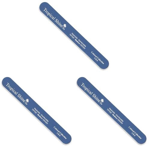 File Medium Fine - 220-320 Blue by Tropical Shine for Women - 1 Pc File (Pack of 3)
