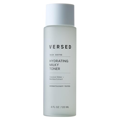 Versed Skin Soothe Hydrating Milky Toner for Face - Nourishing Coconut Water with Algae & Bamboo Extracts - Helps Restore Skin¡¯s Natural pH Balance (Skin Soothe - 4 Fl Oz (Pack of 1))