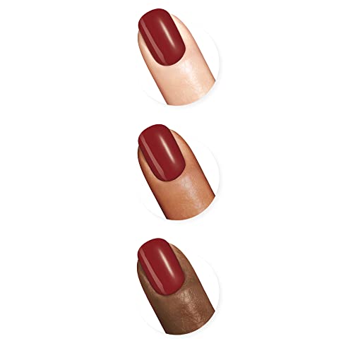Sally Hansen Miracle Gel¢â, Dig Fig, Long Lasting, Gel-Like Formula, No UV Lamp Needed, Red Nail Polish