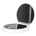 2X Magnification Makeup Mirror with LED Light Mirror for Sunscreen Test with LED Light, Portable Cosmetic Mirror for Travel, Ideal for Sunscreen Compact & Travel Mirrors