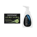 Defense Acne Care Bar Soap 4.2oz 2% Salicylic Acid & Liquid Foaming Face & Hand Soap 7.5 Fl Oz with Tea Tree, Eucalyptus, Jojoba, Aloe Vera, Olive & Coconut Oils