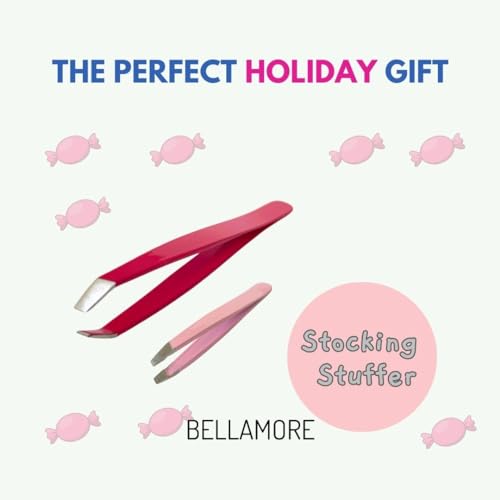 Tweezers Set | 2 pcs Hook and Mini Tweezers | Perfect for eyebrow shaping, ingrown hair | For makeup bag, travel, on the go use | Tweezers for women and men | For makeup artists, beauticians
