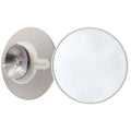 Suction Cup Mounted Detachable Mirror 5x Magnification White