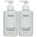 OUAI Detox Facial Cleanser - Deep Cleansing Face Wash with Glycolic Acid, Niacinamide & PHA - Removes Sweat, Dirt & Oil Without Drying - Gentle Face Cleanser for Post-Workout (7.8 Fl Oz) (Pack of 2)