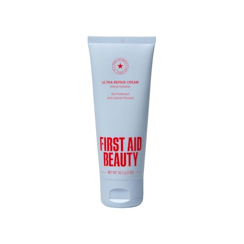 First Aid Beauty Ultra Gentle Cream-to-Foam Pure Facial Cleanser ? Makeup Removing Face Cleanser - Face Wash with Colloidal Oatmeal & Glycerin, for Sensitive, Acne & Blemish-Prone Skin, 2 oz