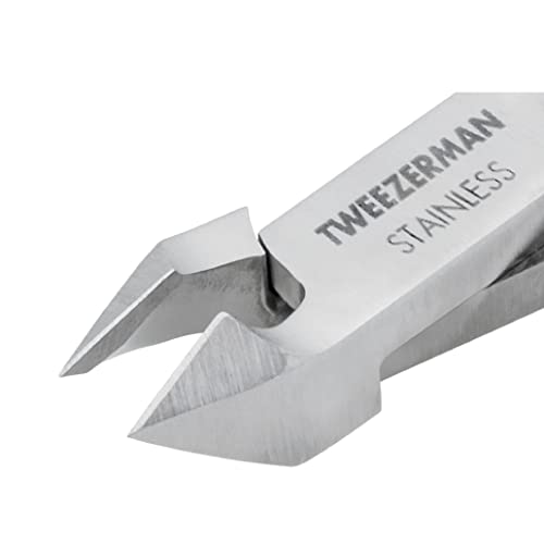Tweezerman Rockhard Stainless Steel Cuticle Nipper,1/2 Jaw,(Pack of 2)