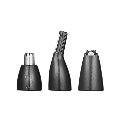 Pete & Pedro Nose & Ear Hair Trimmer ? Clipper Has 3 Attachments for Nose/Ear, Eyebrows Trimming, & Facial Hair Detailing | Men & Women, Stainless Steel, Wet/Dry, USB | As Seen on Shark Tank