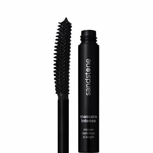 Sandstone Scandinavia Hypoallergenic Mascara Sensitive Eyes - Smudge-Proof, Sweatproof and Lengthening with amazing separation of the lashes - Vegan and Non Toxic (Black, 9 ml)