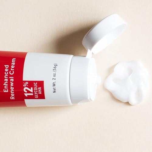 Alpha Skin Care Enhanced Renewal Cream, Anti-Aging Formula, 12% Glycolic Alpha Hydroxy Acid (AHA), Reduces Lines & Wrinkles, For Normal to Dry Skin, 2 oz, Pack of 2