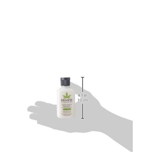 Hempz Herbal Body Moisturizer, Pearl White, Fresh Coconut/Watermelon, 2.25 Ounce (Pack of 4)