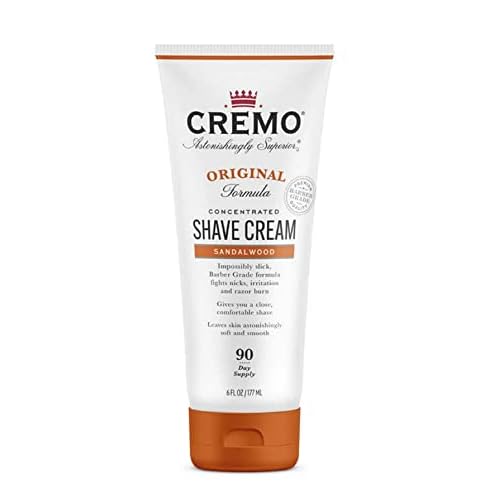 Cremo Barber Grade Sage & Citrus and Sandalwood Shave Creams, Ultra-Slick Shaving Cream for Men Fights Nicks Cuts and Razor Burn, 2 x 6 Fl Oz