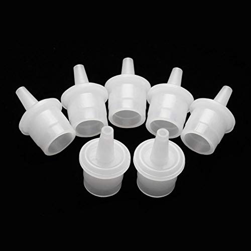 50Pcs Eyelash Glue Bottle Replacement Nozzle Caps Lash Glue Bottle Replacement Plug Mouth Tips for Home or Beauty Salon Eyelash Extension Tool