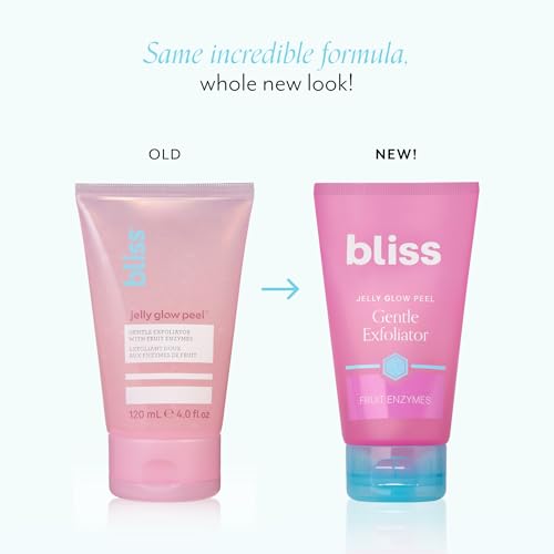 Bliss Jelly Glow Peel¢â Gentle Non-Abrasive Cleanser and Exfoliator With Fruit Enzymes - 4 Oz - Nourishes and Hydrates Skin - Clean - Vegan & Cruelty Free