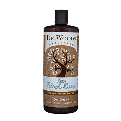 Dr.woods Dr Woods Liquid Raw Black Soap With Fair Trade Shea Butter, Unscented, 32 Oz