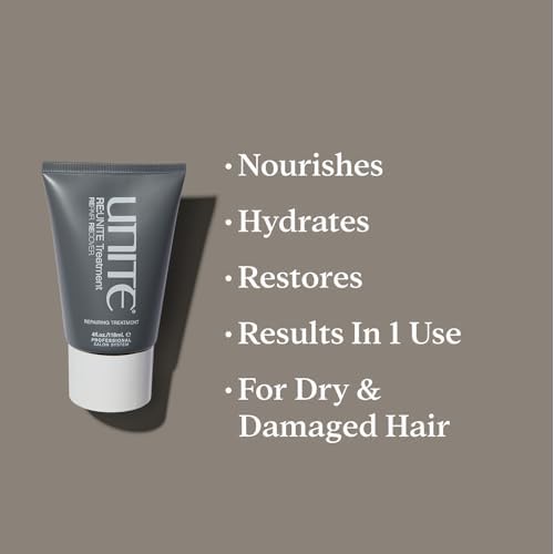 UNITE Hair ? RE:UNITE Treatment ? Strengthening & Reparative Treatment for Damaged or Over-Processed Hair ? Restores Strength, Softness & Elasticity ? Vegan & Paraben-Free, 4 Oz