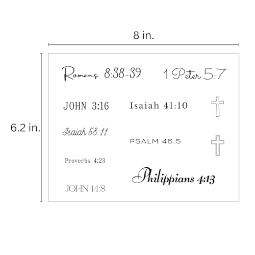One Grace Foundations of Faith Christian Temporary Tattoos - Inspirational Scripture Selections - Motivational Bible Verse Words and Christian Cross Tattoos