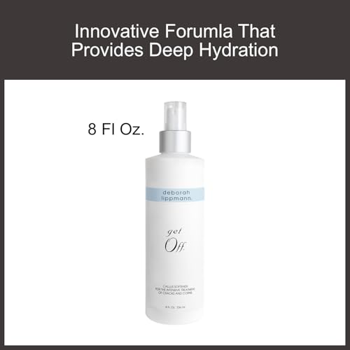Deborah Lippmann Pro Size Foot Exfoliator Spray | Callus Softener for Dry Cracked Feet & Heels, Moisturizing Protective Barrier for Smooth Skin | 8 Fl. Oz.
