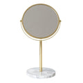 HEALLILY Desktop Makeup Mirror with Marble Base 13.77In Rotatable Cosmetic Mirror for Vanity Table Durable High Reflectivity Portable Makeup for Home and Dorm