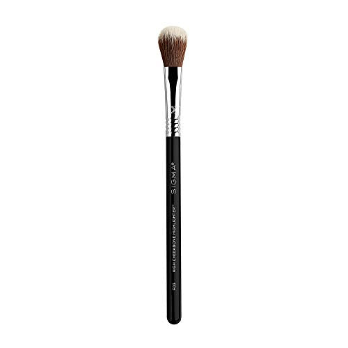 Sigma Beauty Professional F03 High Cheekbone Highlighter¢â and Contouring Synthetic Face Makeup Brush with Sigmax¢ç fibers for Buffing and Highlighting Nose, Chin and Cheekbones