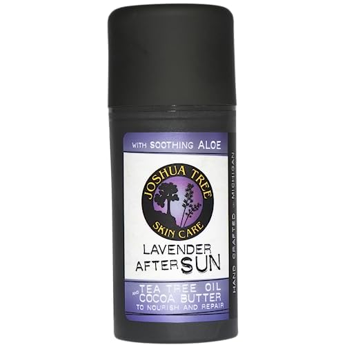 Joshua Tree Skin Care Lavender After Sun Lotion with Soothing Aloe, Tea Tree Oil and Cocoa Butter
