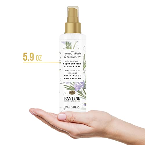 PANTENE NUTRIENT BLENDS Rosemary Rejuvenating Scalp Rinse, 5.8 fl oz/173 mL