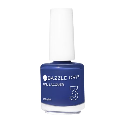 Dazzle Dry Nail Lacquer (Step 3) - Base Camp - A deep blue purple. Full coverage cream. (0.5 fl oz)
