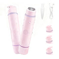 Bikini Trimmer for Women, Electric Razors Pubic Hair Trimmer Waterproof Wet Dry, Cordless Rechargeable Bikini Shaver for Sensitive Skin, Ladies Teen Girls Intimate Grooming Kit for Face(Peach)