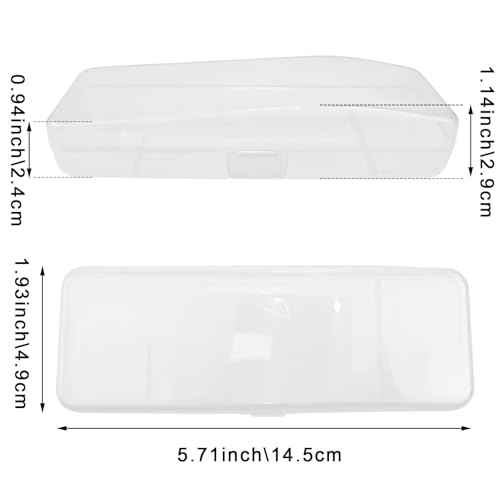 4 PACK White Transparent Shaving Box for Shaver Razor, Container Storage for Manual Razor System, Plastic Box Cover, Razor Protector, Shaving Accessories