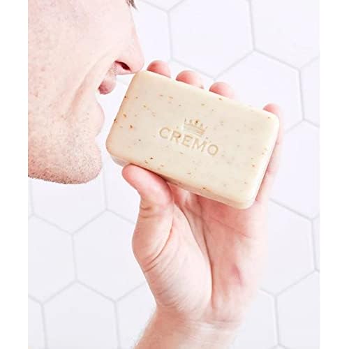 Cremo Bourbon & Oak Exfoliating Body Bars (3-Pack) - A Sophisticated Blend of Distiller¡¯s Spice, Fine Bourbon and White Oak