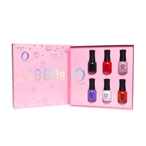Orly Nail Polish 1990s Collection | Grunge Glam & Edgy Hues perfect for Autumn Manicures (6PIX Collection, 0.6 fl oz)