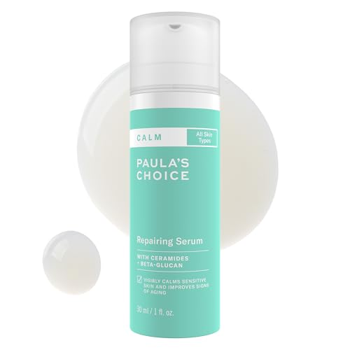 Paula¡¯s Choice CALM Repairing Serum for Sensitive Skin, Calms + Soothes Redness, Lightweight Hydration with Hyaluronic Acid for All Skin Types, 1 Fl Oz