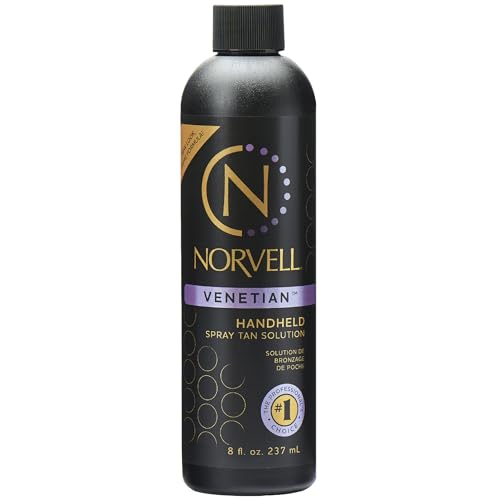 Norvell Premium Spray Tan Solution Venetian 8 fl oz ? Professional Sunless Tanning Formula for Natural Bronze Glow, Streak-Free, Fast-Drying, Long-Lasting Color