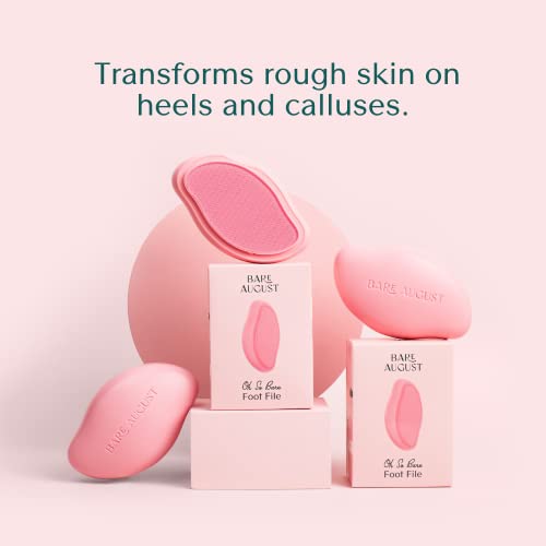 Bare August Pure & Natural Exfoliating Treatment - Soothes Skin, Softens Calluses, Eases Dry Cracks, Removes Dead Skin For Soft, Smooth Feet - Pedicure Care For Women & Men