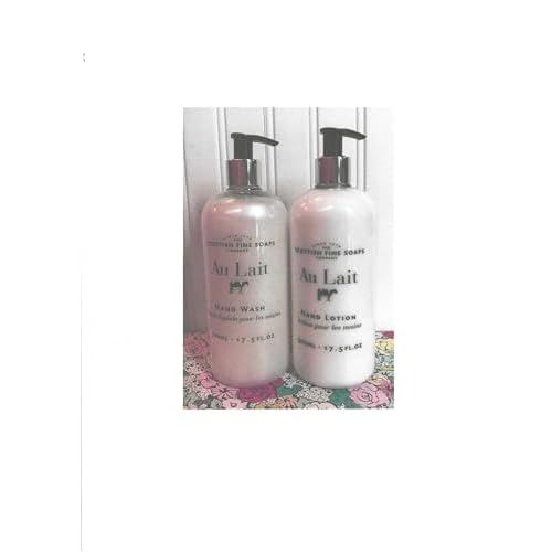 The Scottish Fine Soaps Au Lait Hand wash 17.5 Fl oz and Au Lait Hand Lotion