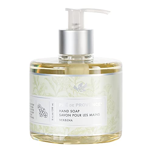 Pre de Provence Collection Liquid Hand Soap, Sooths & Softens while Cleansing, Enriched with Shea Butter, Vitamin E & Glycerin, Soft & Soothing, 11 fl oz, Verbena