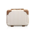 Hard Shell Beauty Case 30 * 15 * 22cm, Portable Waterproof Cosmetic Case with Elastic Band and Zipper, ABS Makeup Travel Case for Women Girl for Lipstick Skin Care