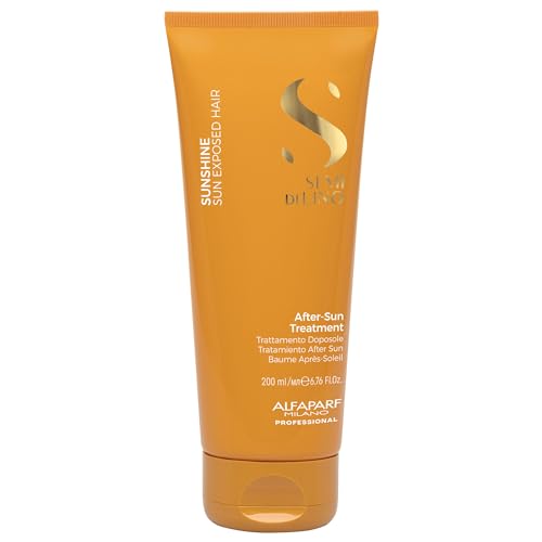 ALFAPARF MILANO Semi di Lino Sunshine After-Sun Hair Treatment - Restorative Treatment for Hair Stressed by Sun, Chlorine and Salt - Nourishes and Detangles - Vegan Formula - Adds Softness and Shine