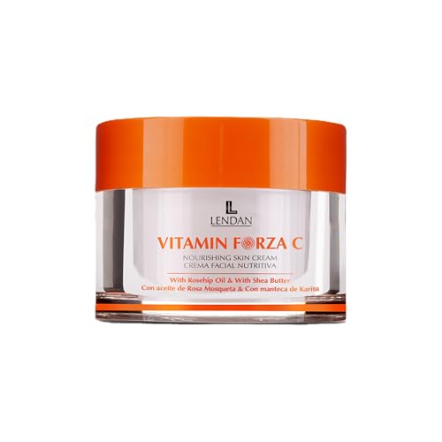 LENDAN - Vitamin C Cream - Vitamin Forza C - 50 ml - With Rosehip Oil and Shea Butter - Nourishing Facial Cream - Improves Skin Flexibility and Firmness