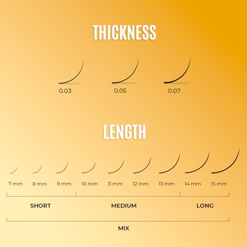 Easy Fan Lash Extensions by STACY LASH | D Curl Eye Lashes | Easy Fanning Lashes 3D 4D 5D 6D 7D 10D | Volume Set | 16-Rows Lash Tray | Eyelash Extension Supplies for Lash Tech |D-0.07-10mm