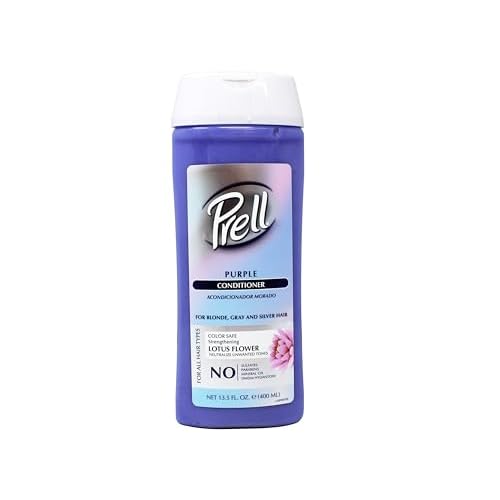 Prell Purple Conditioner ? Color-Safe Strengthening Conditioner for Blonde, Gray & Silver Hair with Lotus Flower | 13.5 fl oz