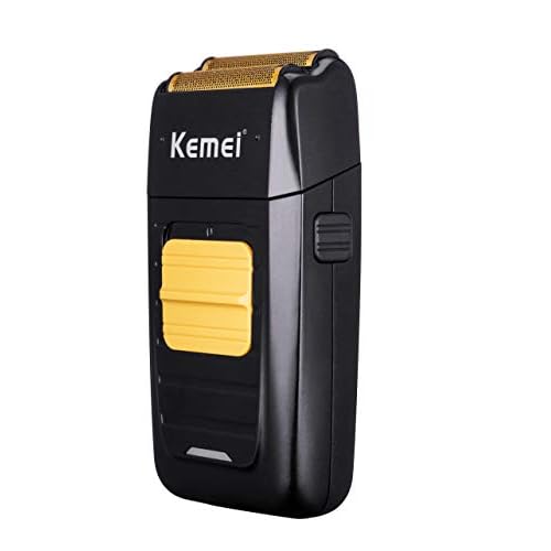 KEMEI Foil Shaver Double Electric Shaver for Men, Professional Electric Razors Head Shaver for Bald Men, Barber Supplies Cordless Rechargeable