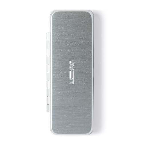 Leaf Shave | The Leaf Razor Case, Silver - Portable Aluminium and Silicone Travel Case