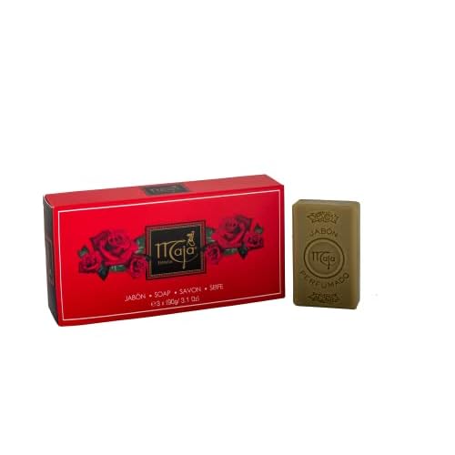 Maja Soap, Perfumed Bar Soap, Body Wash Bar, Clean and Moisturize your Skin, Beautifully Scented, 1 set of 3 Soaps, 3.1 Oz Each Soap, 1 Box (Pack of 2)