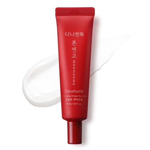 Bonyongo Red Ginseng Vinegar Eye Cream 1.01oz ? Korean Anti Aging & Firming Under Eye Treatment Cream for Youthful Radiant Skin - Helps Reduce the look of dark circles, Puffiness & Finelines